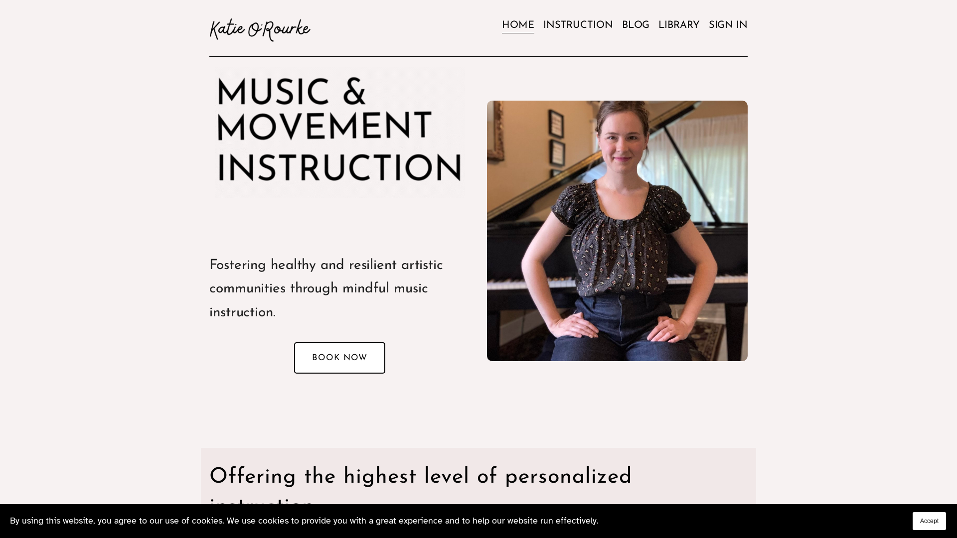 Online Piano lessons with Katie O'Rourke